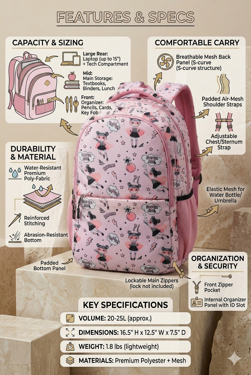 Alison School Bag - Image 2